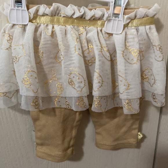 Hello Kitty Gold and White Tutu Leggings - Picture 4 of 5